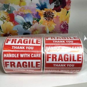 Shipping fragile box stickers